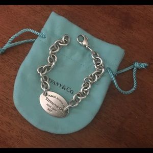Please Return to Tiffany oval tag bracelet